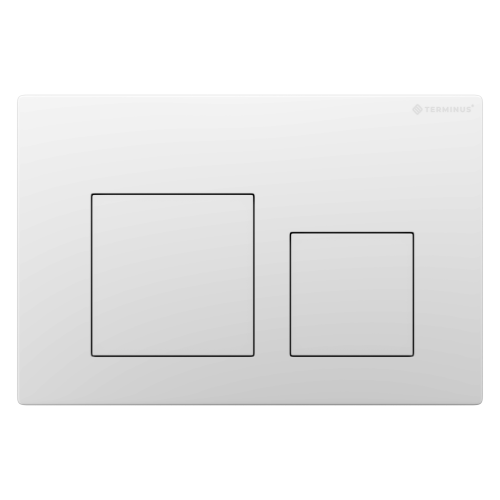 картинка Клавиша смыва для инсталляции Terminus Classic кнопка квадрат цвет белый от магазина Сантехстрой