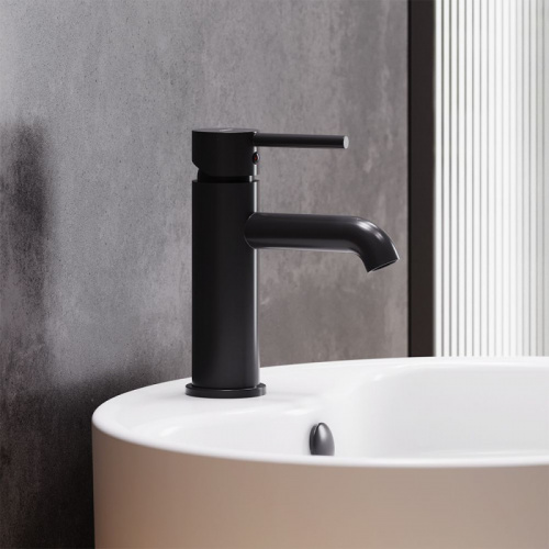 картинка 360210300 Scandinavian Pure, смеситель для умывальника, чёрный от магазина Сантехстрой
