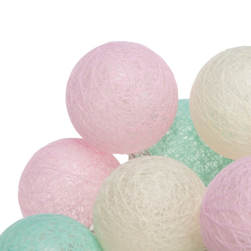 картинка Тайские фонарики Перламутр 3.5 м,  20 LED,  прозрачный ПВХ,  цвет свечения теплый белый NEON-NIGHT от магазина Сантехстрой