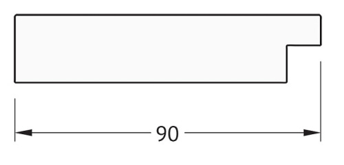 картинка Зеркало Evoform Definite 150х60 BY 3118 в багетной раме - Чеканка золотая 90 мм от магазина Сантехстрой