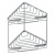 картинка Полочка-решетка угловая 2-х ярусная 20 cm ARTWELLE 4129 от магазина Сантехстрой