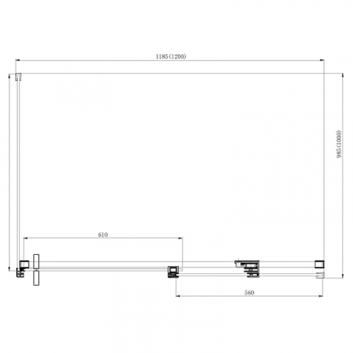 картинка Душевой уголок Azario Vancouver 120х100 AZ-NKF1131R 1000 профиль Серебро стекло прозрачное от магазина Сантехстрой