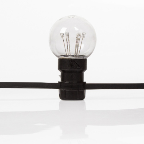 картинка Набор Белт-Лайт 10 м,  черный каучук,  30 ламп,  цвет Мультиколор,  IP65, соединяется от магазина Сантехстрой