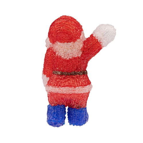 картинка Акриловая светодиодная фигура Санта Клаус приветствует 30 см,  40 светодиодов,  IP65 понижающий трансформатор в комплекте NEON-NIGHT от магазина Сантехстрой