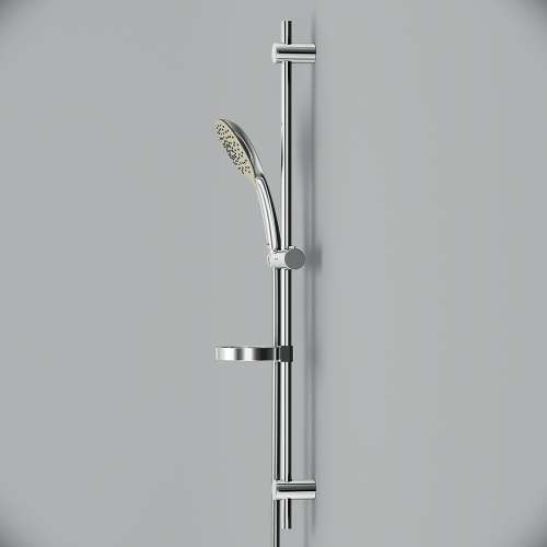 картинка F0170A000 Spirit V2.0, душ.комплект: ручн.душ d 120 мм 3 ф-ции, штанга 900, шланг 1 750 мм, хром, шт от магазина Сантехстрой