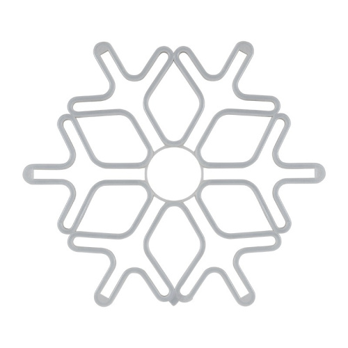 картинка Фигура Снежинка из гибкого неона,  60х60 см,  цвет свечения белый NEON-NIGHT от магазина Сантехстрой