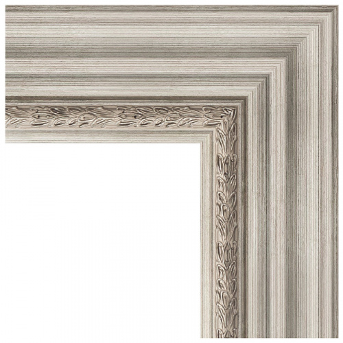 картинка Зеркало Evoform Exclusive 86х56 BY 1237 с фацетом в багетной раме - Римское серебро 88 мм от магазина Сантехстрой
