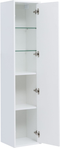 картинка Шкаф-пенал Aquanet Lino (Flat) 35 белый глянец от магазина Сантехстрой