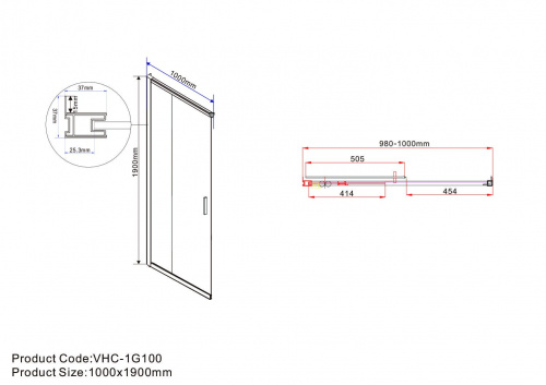 картинка Душевой уголок Vincea vss-1g1011cl от магазина Сантехстрой