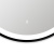 картинка Зеркало AZARIO D600 сенсорный выключатель с функцией диммера, алюминиевая черная рама (AZ-Z-011CS) от магазина Сантехстрой