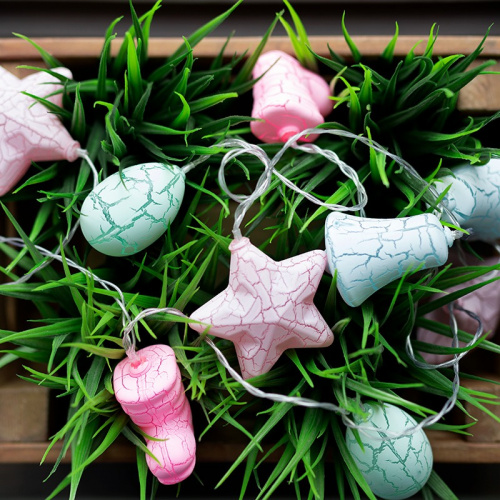 картинка Гирлянда светодиодная Новый год 1,5 м,  прозрачный ПВХ,  10 LED,  теплый белый,  питание 2 х АА (батарейки не в комплекте) от магазина Сантехстрой