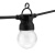 картинка Уличная гирлянда Лофт,  черный каучук,  20 прозрачных ламп х 5 LED,  влагостойкая IP44 от магазина Сантехстрой