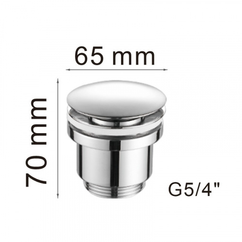 картинка Донный клапан Haiba пепельный (HB64-3) от магазина Сантехстрой