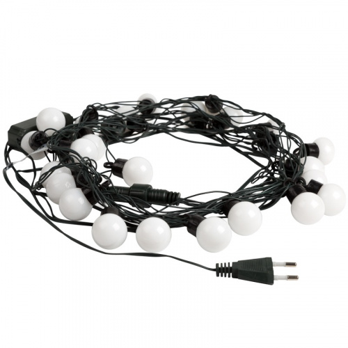 картинка Гирлянда Шарики Ø30мм,  5м,  темно-зеленый ПВХ 25 диодов,  цвет RGB от магазина Сантехстрой