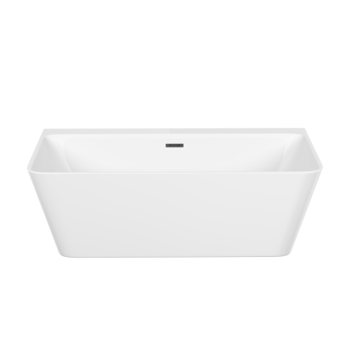 картинка FB14 Ванна акриловая отдельностоящая 1700*750*580мм бел. слив-перелив в комплекте, хром от магазина Сантехстрой
