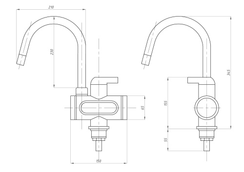 картинка Проточный водонагреватель TSARSBERG электрический (TSB-WH1204) от магазина Сантехстрой
