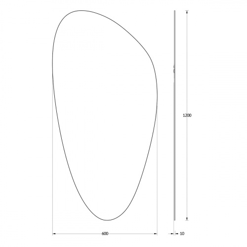 картинка Зеркало настенное Primary EVOFORM 60х120 см, BY 0119 от магазина Сантехстрой