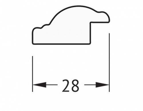 картинка Зеркало Evoform Definite 98х48 BY 0693 в багетной раме - Витой махагон 28 мм от магазина Сантехстрой