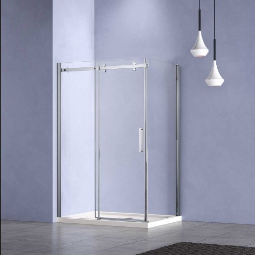 картинка Душевой уголок Como-N VSR-4CN1015CL, 1500*1000, хром, стекло прозрачное от магазина Сантехстрой