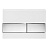 картинка TECE Esquare Панель смыва с двумя клавишами стекло белое, клавиши хром глянцевый от магазина Сантехстрой
