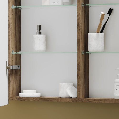 картинка Зеркальный шкаф для ванной комнаты Mirror Ceramica Nova mi100ech от магазина Сантехстрой