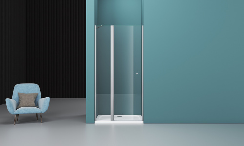 картинка Душевая дверь BelBagno Etna 90 ETNA-B-12-60/30-C-Cr профиль Хром стекло прозрачное от магазина Сантехстрой