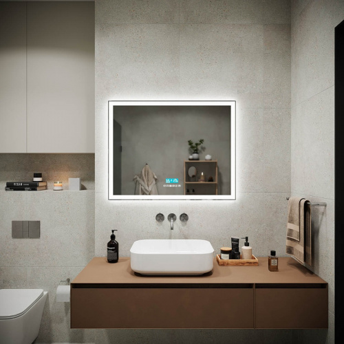 картинка Зеркало Sancos City 2.0 90 CI2.900 с подсветкой с сенсорным выключателем от магазина Сантехстрой