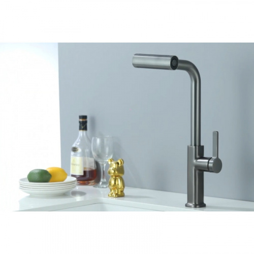 картинка Смеситель для кухни Zorg Steel Hammer SH 092 PVD GRAFIT графит от магазина Сантехстрой