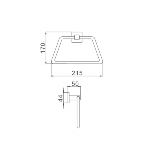 картинка Полотенцедержатель Haiba хром (HB8604) от магазина Сантехстрой