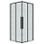 картинка Душ.ограждение 300.K33.01.9090.21.02 Galaxy (90*90*195) квадрат,раздвижн,черн.матов,стекло шиншилла от магазина Сантехстрой