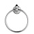 картинка Devon Black Diamond Полотенцедержатель - кольцо, декоративные элементы черного цвета ,цвет хром от магазина Сантехстрой