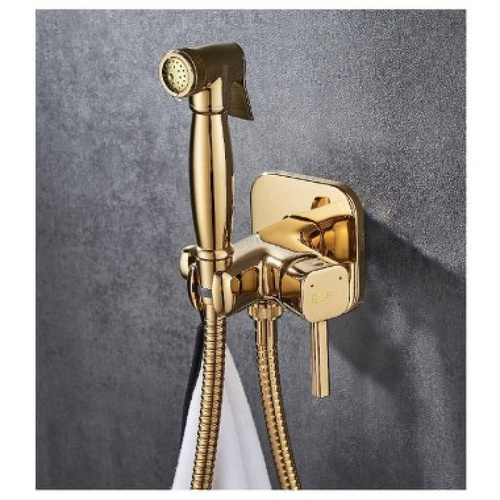 картинка Гигиенический душ со смесителем Lemark Solo LM7165G Золото от магазина Сантехстрой