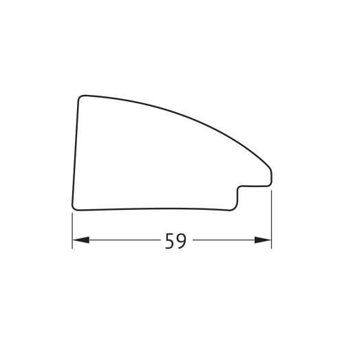 картинка Зеркало Evoform Definite BY 7606 53x143 брашированное серебро от магазина Сантехстрой