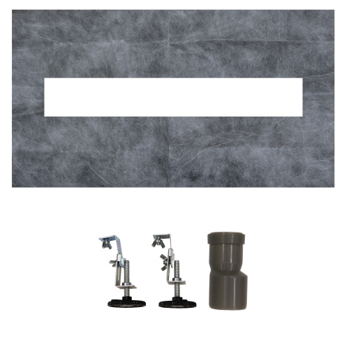 картинка Душевой лоток AZARIO 700 мм, D40(50), металлическая перфорированная решетка, металлический желоб, комбинированный затвор (AZT2FT01700) от магазина Сантехстрой