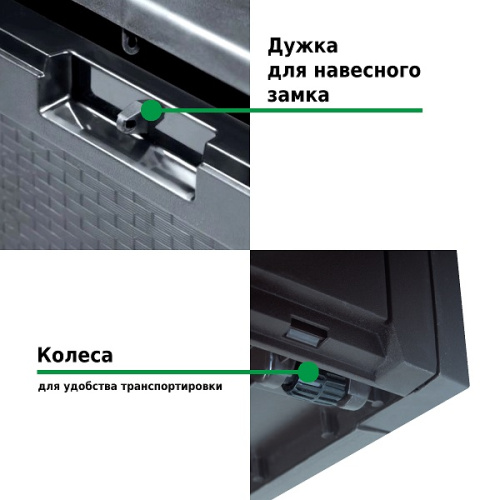картинка Ящик для хранения Prosperplast Rato Plus 290л антрацит от магазина Сантехстрой