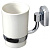 картинка Стакан для зубных щеток WasserKRAFT K-28128 Хром Белый от магазина Сантехстрой
