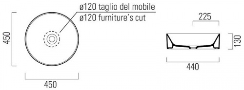 картинка Раковина 45x45 см GSI Kube X 942726 от магазина Сантехстрой
