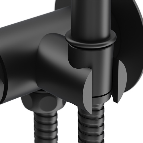 фото 217000000 option монтируемый в стену смеситель, черный