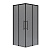 картинка Душ. ограждение NG-2829-34BLACK (90*90*195) квадрат, раздвижная, черный матовый, стекло тонирован,1м от магазина Сантехстрой