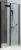 картинка 3.31027.BBA PRIORITY, Дверь 8мм, 900мм стекло Optiwhite, Easyclean, черн.браш.алюм (294056) от магазина Сантехстрой
