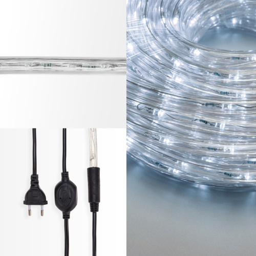картинка Дюралайт LED,  свечение с динамикой (3W),  24 LED/м,  белый,  14м от магазина Сантехстрой