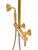картинка Душевая стойка со смесителем для верхнего и ручного душа CEZARES OLIMP-CD-03/24-L от магазина Сантехстрой
