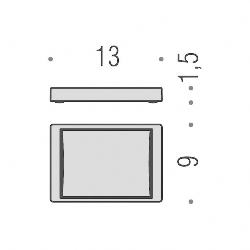 картинка Colombo Look Мыльница настольная, цвет: хром от магазина Сантехстрой