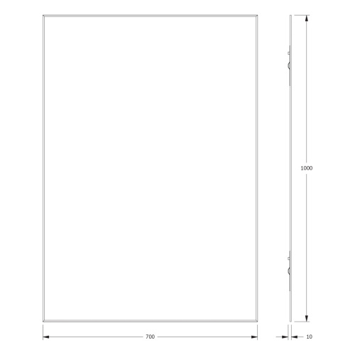 картинка Зеркало Evoform Standard BY 0233 70x100 от магазина Сантехстрой
