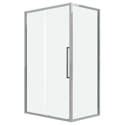 картинка Душевая перегородка 200.K33.02.90.10.00 Cosmo (90*195) хром, стекло прозрачное, 1 место от магазина Сантехстрой