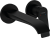 фотография vivenis смеситель для раковины, однорычажный, скрытого монтажа, настенный, с изливом 19,2 см, 75050670, матовый черный
