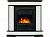 картинка Портал Firelight Scala Classic камень сланец скалистый белый, шпон тёмный дуб от магазина Сантехстрой