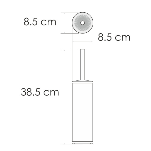 картинка Ершик для унитаза напольная K-1027BRUSHED GOLD от магазина Сантехстрой