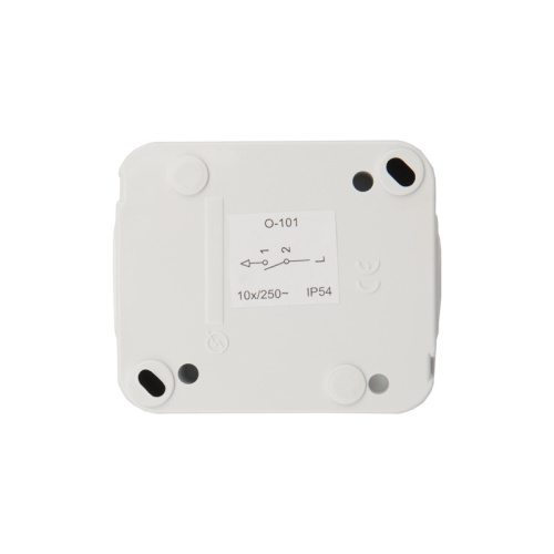 картинка Выключатель одноклавишный Mini OG IP54, о/у,  белый KRANZ от магазина Сантехстрой