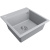 картинка Мойка кварцевая STEPIA-500, PM115051-GRS, серый дым, 500х510, Paulmark от магазина Сантехстрой